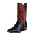 10002221 Ariat Men's Quickdraw Western Boot BLACK DEERTAN / ADOBE RED