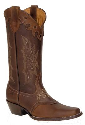 13-5761207 Pecos Bill Women's Brown Top Saddle Vamp Western Boot