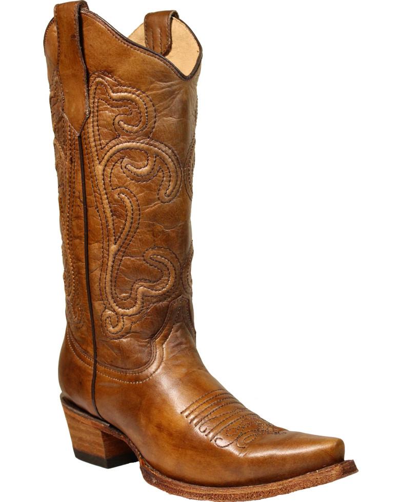 L5305 Circle G by Corral Women's Corded Embroidered Western Boots