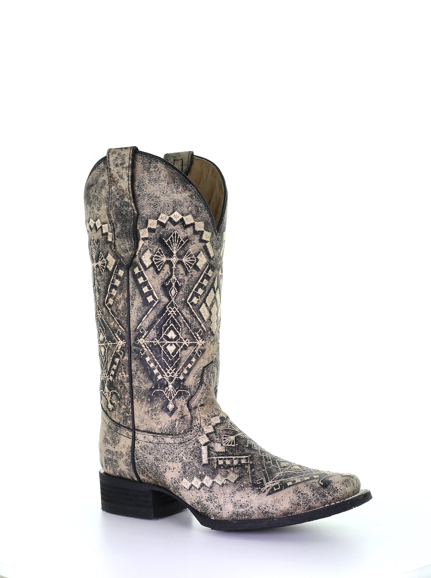 L5525 Circle G by Corral Boots Women's SAND Embroidery Square Toe