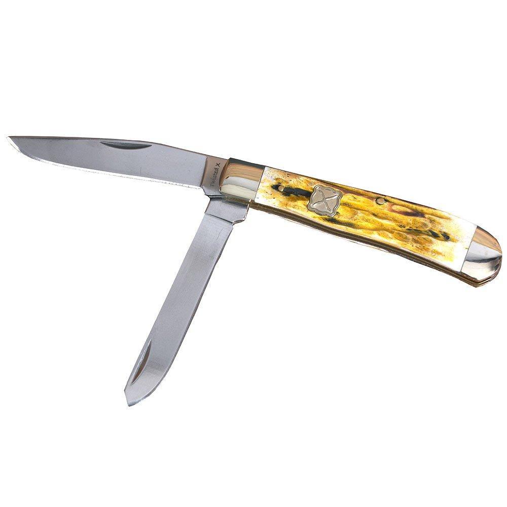 XK2004 Natural Bone Trapper Pocketknife