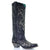 A3637 Corral Women's Tall Studded Overlay & Crystals Cowgirl Snip Toe Boot