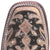 A3648 Corral Women's Brown Inlay & Flowered Embroidery & Studs & Crystals Square Toe Boot