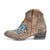 Q0127 Circle G Women's Floral Embroidered Ankle Boot