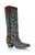 A3833 Corral Women's Full Skull Inlay Tan/Turquoise Boot