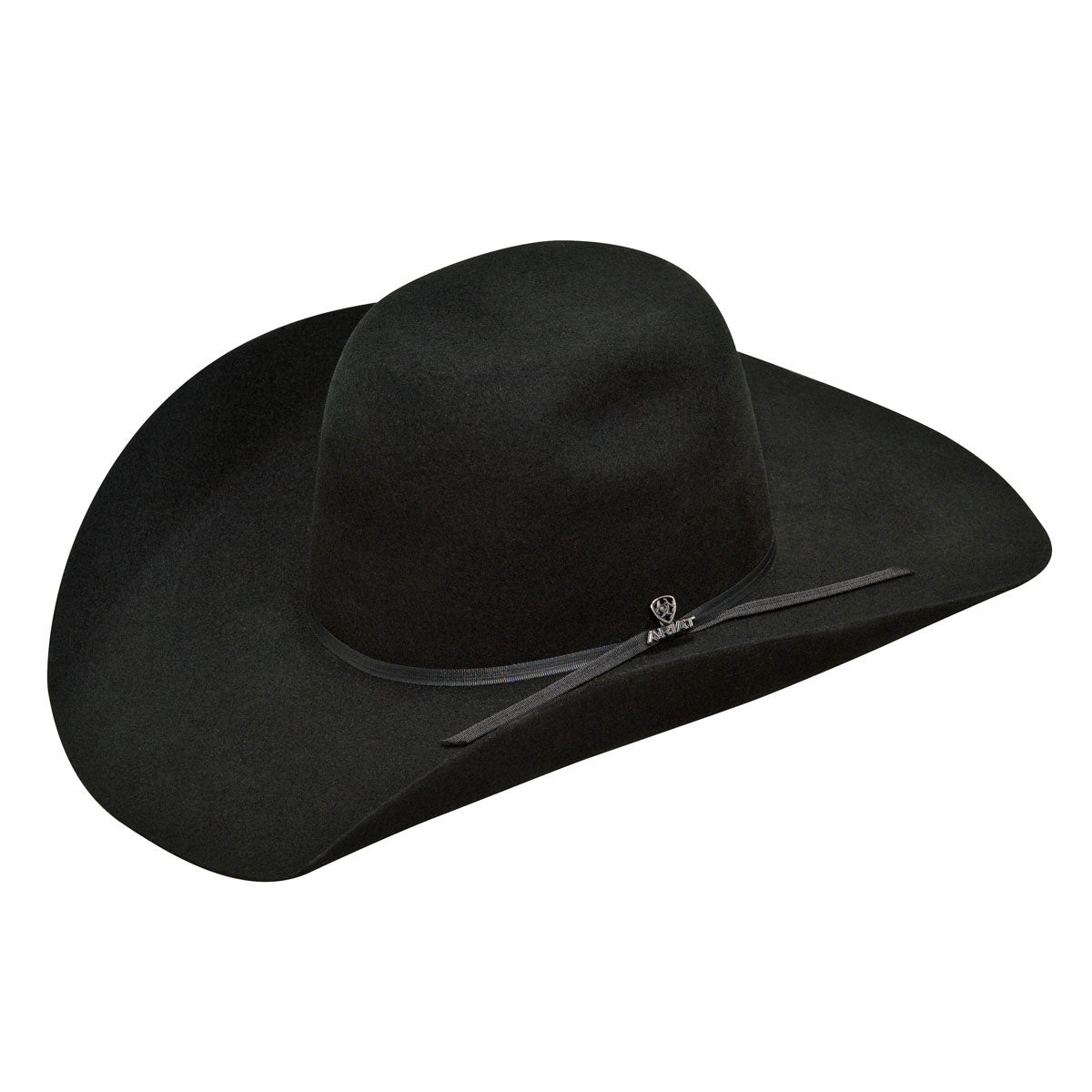 A7520401 Ariat 2X Wool Punchy Black Felt Hat