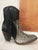 C2909 Corral Women's Black / Natural PYTHON with Fringe Short Boot