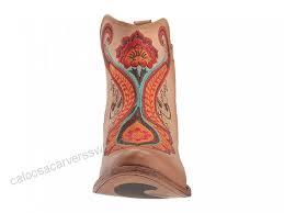 C3269 Corral Women's Natural Orange Embroidery Ankle Boot