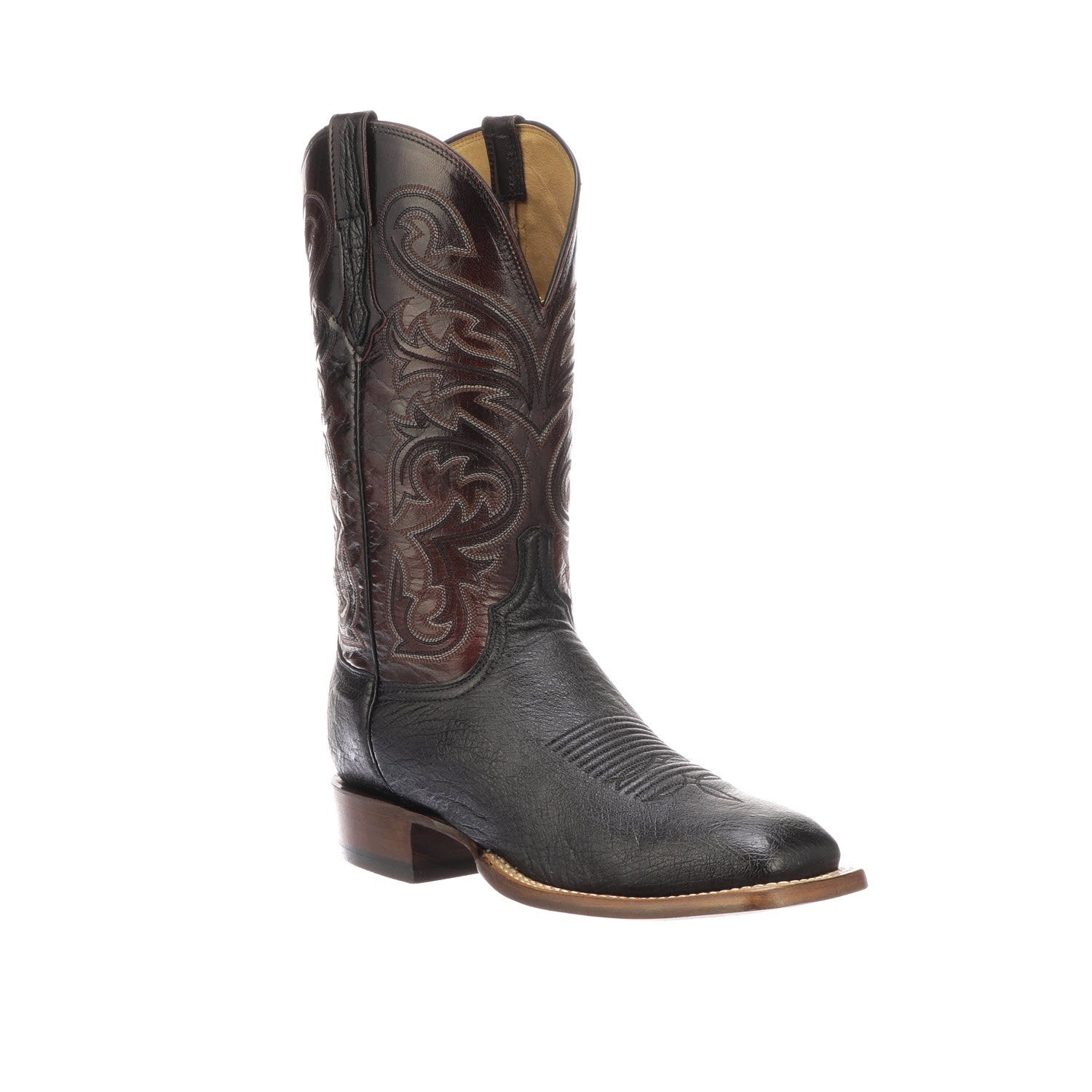 CL1016.W8 Lucchese Bootmaker Men's LANCE Black Smooth Quill