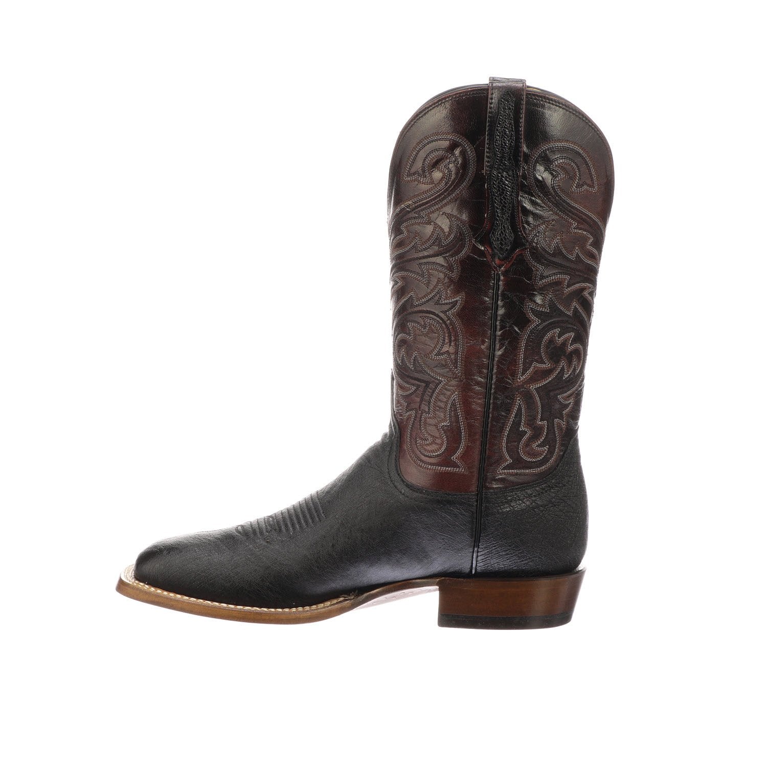 CL1016.W8 Lucchese Bootmaker Men's LANCE Black Smooth Quill