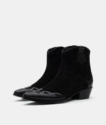 TWCBL002-5 Tumbleweed Boots Women's HAILEY Black Suede Bootie
