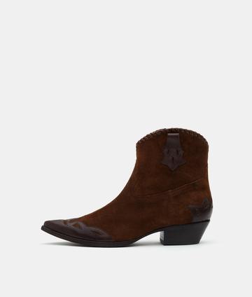 TWCBL002-2 Tumbleweed Boots Women's HAILEY Brown Suede Bootie