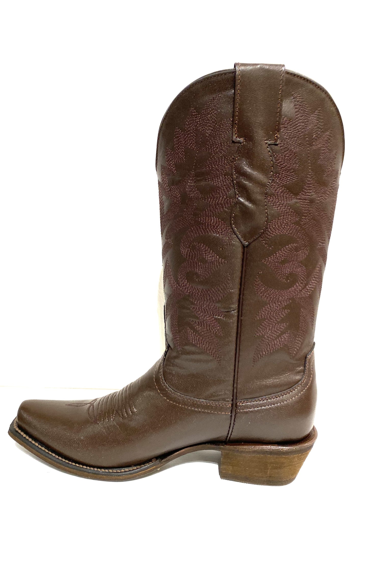 13-LadyBrown Pecos Bill Women's Brown Western Boot