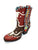 NOBL013-1 Old Boot Factory Women's BODACIOUS BULL Red Bootie Boot