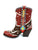 NOBL013-1 Old Boot Factory Women's BODACIOUS BULL Red Bootie Boot