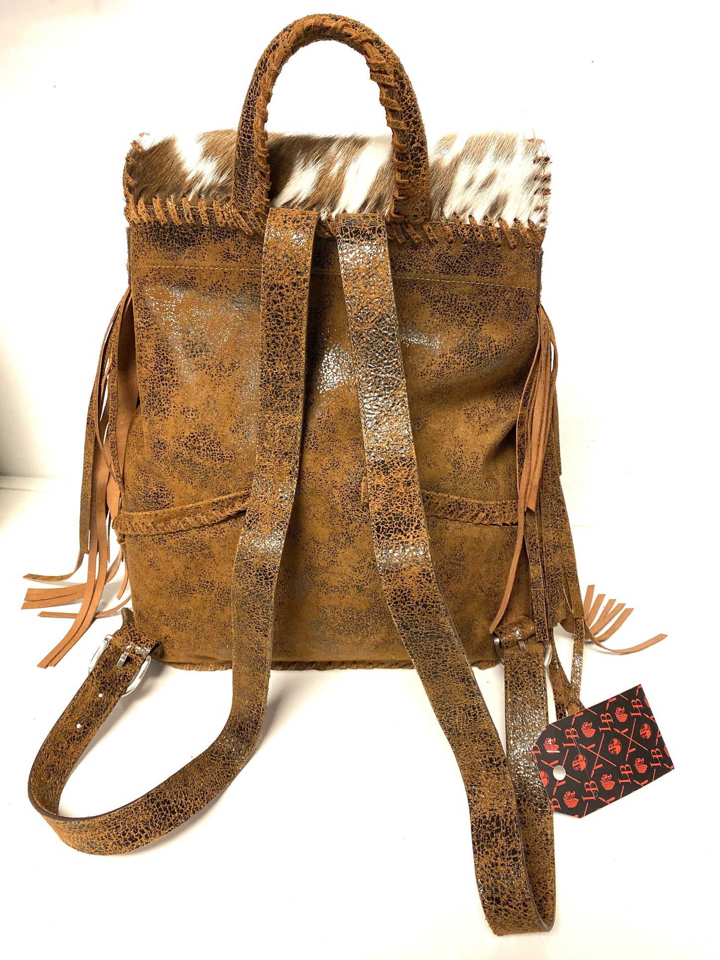 PS002-1 Yahil Ferry Signature BABY ROXXY Leather Cowhide Back Pack Purse