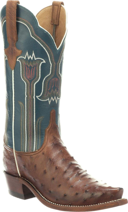 N4107.S54 Lucchese Bootmaker Women's MAEVE Full Quill Ostrich Snip Toe