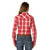LW1015R Wrangler Retro® Women's Red Plaid Snap Americana Shirt