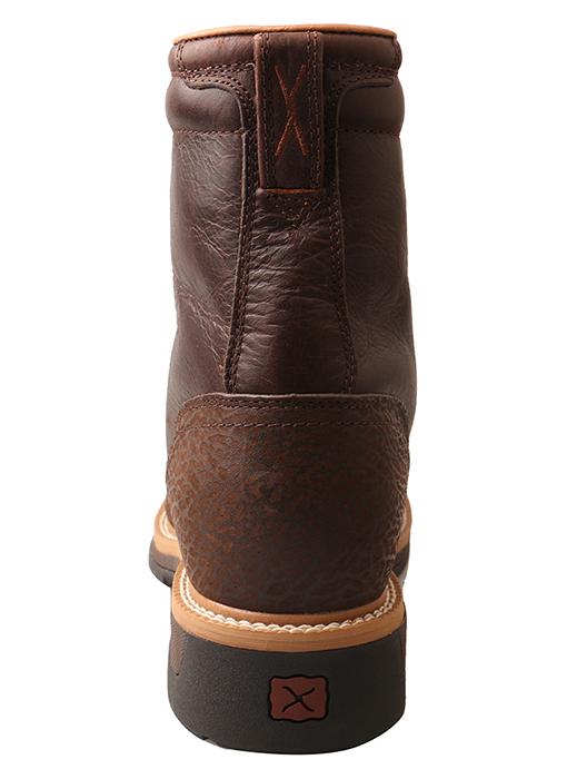 MLCAL01 Twisted X Men’s Lite Cowboy Lacer Workboot – Brown Alloy Safety Toe