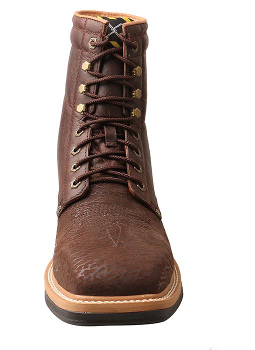 MLCAL01 Twisted X Men’s Lite Cowboy Lacer Workboot – Brown Alloy Safet ...