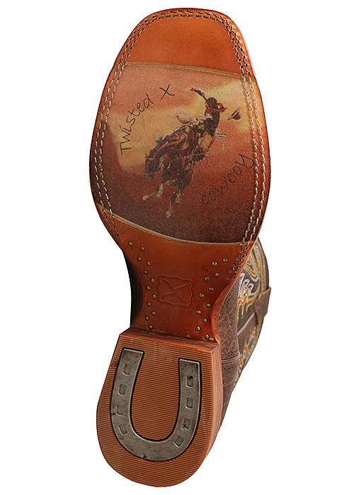 MRAL017 Twisted X Men’s Rancher Boot – Saddle Elephant Print/Saddle