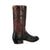 N1150.R4 Lucchese Men's NATHAN Black Smooth Ostrich Black Cherry Goat Boot