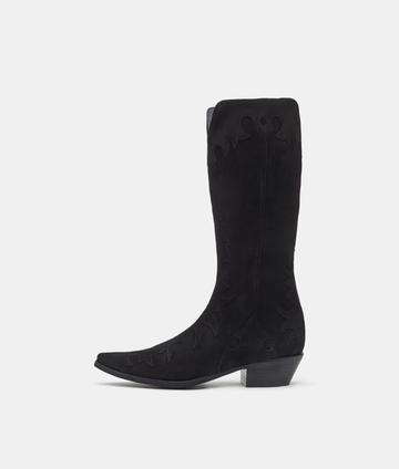 TWCL004-5 Tumbleweed Boots Women's NATALIE Black Suede Tall Boot
