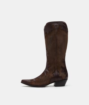 TWCL004-2 Tumbleweed Boots Women's NATALIE Chocolate Suede Tall Boot