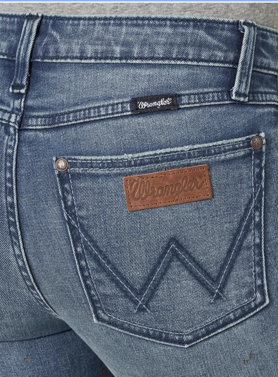 09MWWVI Wrangler Retro® Mae Boot Cut Trouser Jean - Mid-Rise- VIVKI wash