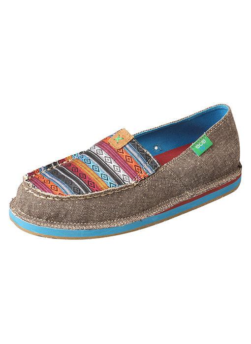 WCL0005 Twisted X Women’s ECO TWX Driving Moc Loafer – Dust/Multi