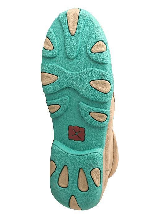 WDM0020 Twisted X Women’s Driving Moccasins – Bomber/Turquoise