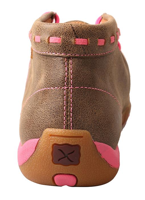 WDM0051 Twisted X Women’s Driving Moccasins – Bomber/Neon Pink