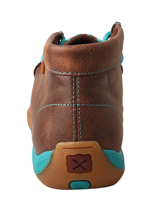 WDM0072 Twisted X Women’s Driving Moccasins – Brown/Turquoise