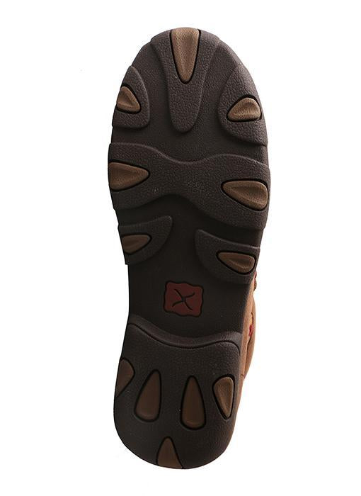 WDM0081 Twisted X Womens Brown/ Tooled Flower Driving Moc