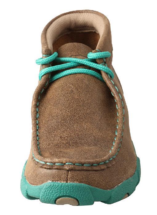 YDM0017 Twisted X Kid’s Driving Moccasins – Bomber/Turquoise