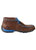 YDM0027 Twisted X Kid’s Driving Moccasins – Brown/Blue