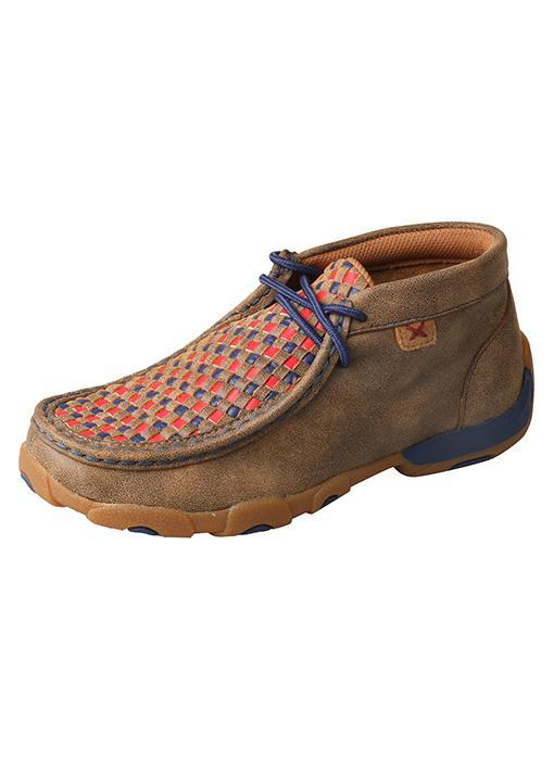 YDM0038 Twisted X Kid’s Driving Moccasins – Bomber/Multi