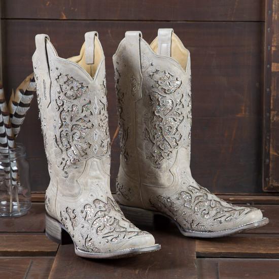 White sales corral boots