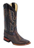 Q838 Cowtown Boots Chocolate Lizard Boots Square Toe
