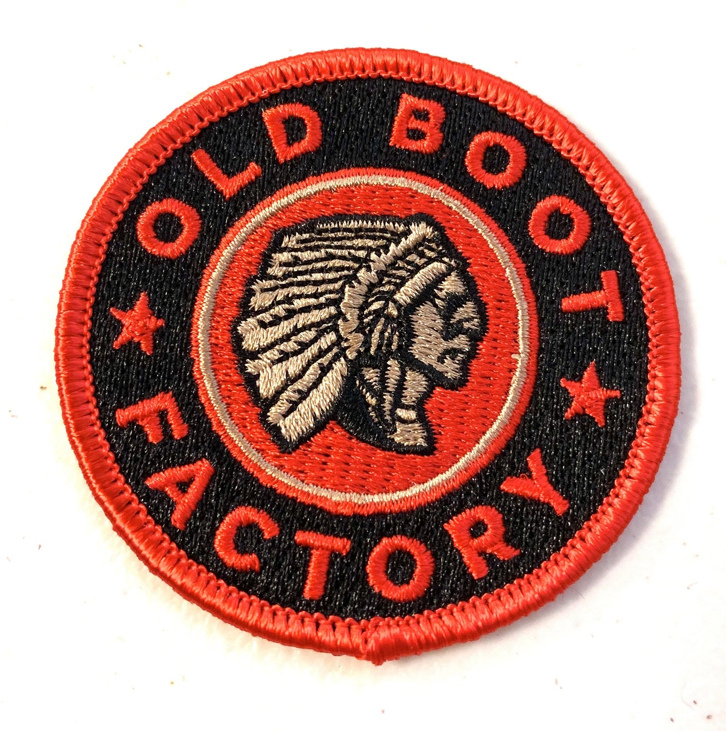 Old Boot Factory Chief Logo Patch
