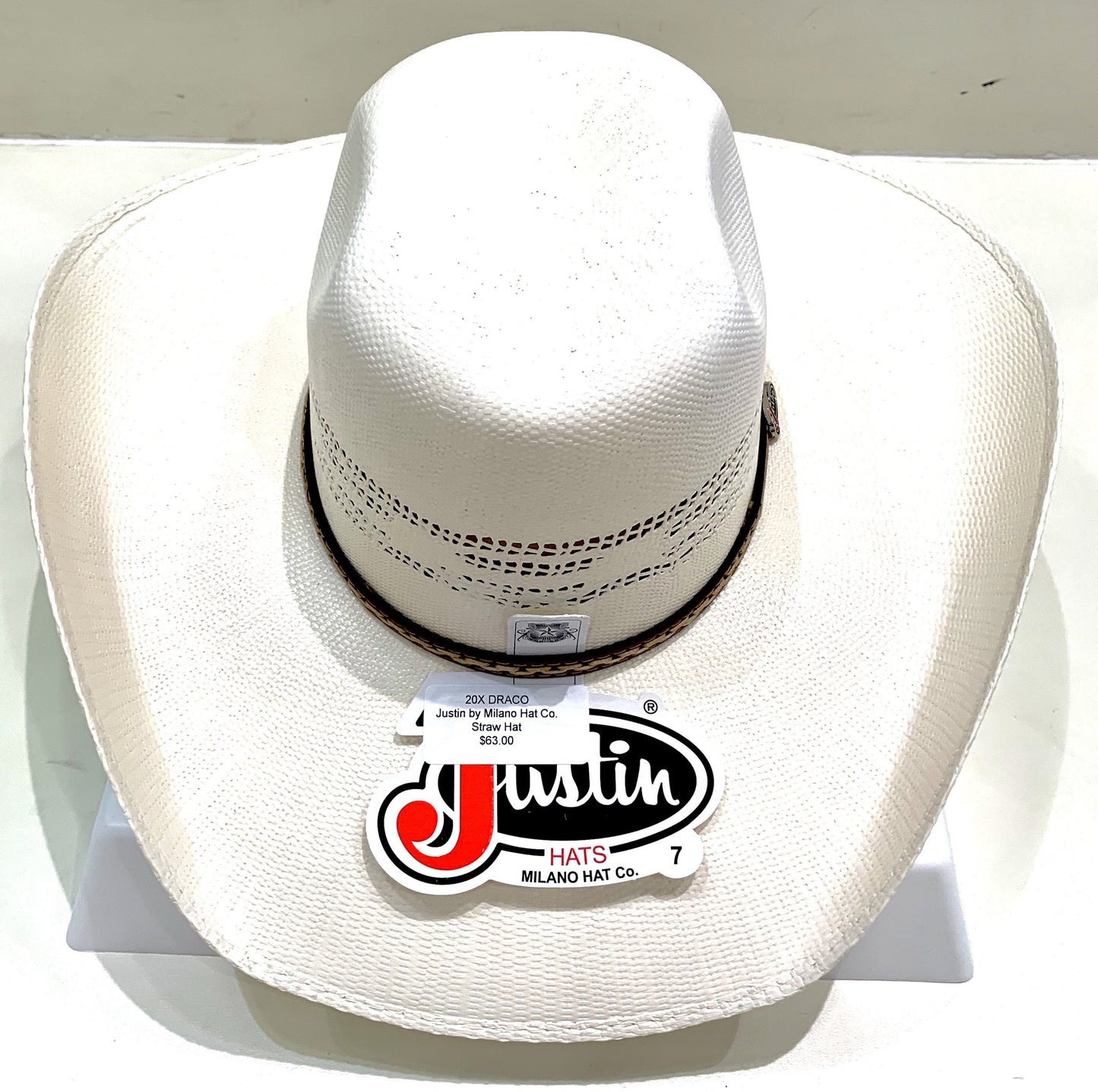 JS1014DRCO Justin by Milano Hat Co. DRACO Straw Hat