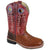 3752 Smoky Mountain Boots CHEYENNE Boys Childrens and Toddlers Full Quill Ostrich Print Square Toe