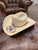 MS0942BRND44 Larry Mahan  BRINDLE PALM Guatemalan Palm Straw Hat