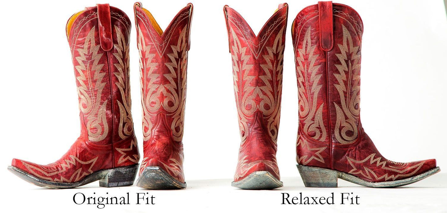 L175-262RF Old Gringo Women's Red NEVADA Wide Calf Boot