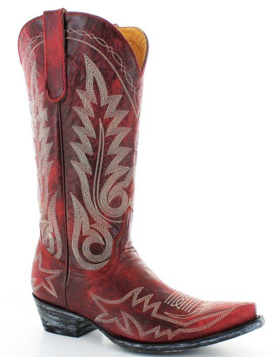 L175-262 Old Gringo Women's NEVADA Red Snip Toe Boot