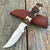 SS-7027 Western Fashion Antler and Wood Handle Knife