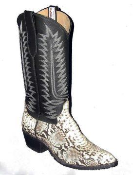 W808 Cowtown Boots Python Round Toe Boot